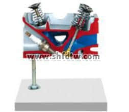 氣缸蓋解剖模型,4氣門發(fā)動機(jī)